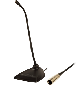 Shure MX424 24" Microflex Cardioid Gooseneck Condenser Microphone with Preamp and Shure A412B Base.