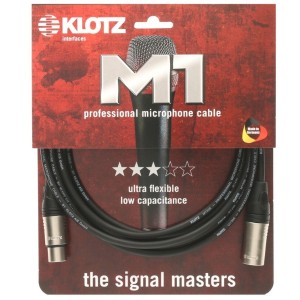 Klotz M1FM1N0500 Neutrik XLR 3P - XLR 3P Microphone Cable 5 Meter